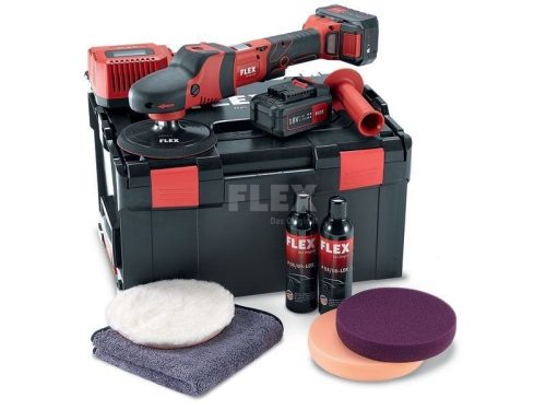 FLEX Akkus polírozó PE 150 18.0-EC/5.0 SET