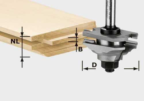 Festool Profilmaró, csapos HW S8 D46 x D12-FD