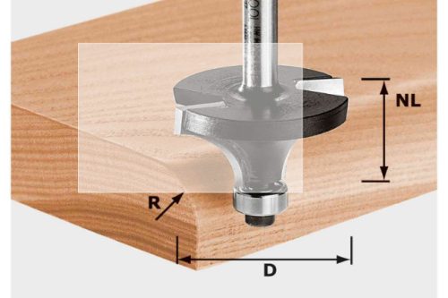 Festool Lekerekítő maró HW S8 D16,7/R2 KL