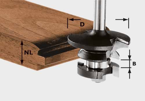 Festool Kontraprofilmaró, csapos HW S8 D43/21 A/KL