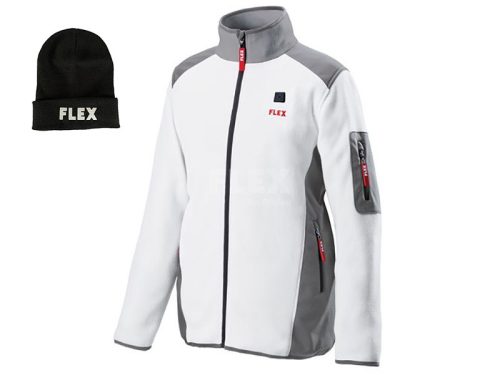 FLEX Akkus Fűthető Thermo-Gyapjú Pulóver TF White 10.8/18.0 + PS 10.8/18.0 átalakító+n ajándék téli sapka!