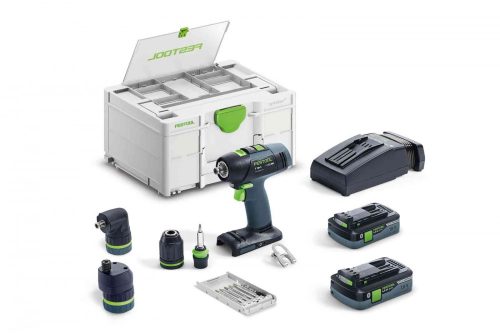 Festool Akkus fúró-csavarbehajtó T 18+3 HPC 4,0 I-Set