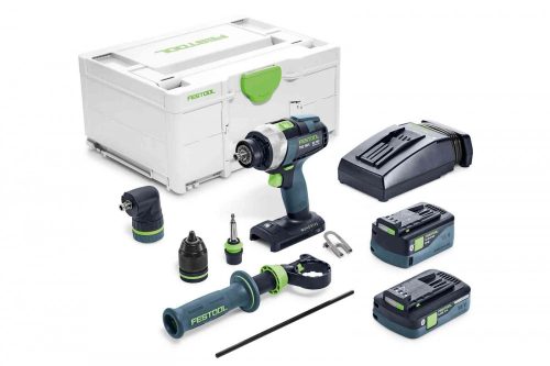 Festool Akkus fúró-csavarbehajtó TDC 18/4 5,0/4,0 I-Set QUADRIVE